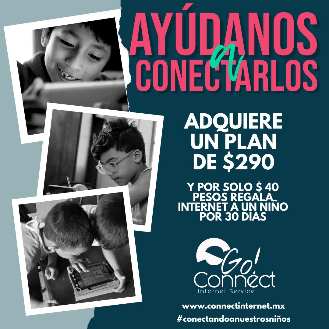 Flyer Go Connect — Ayúdanos a conectarlos