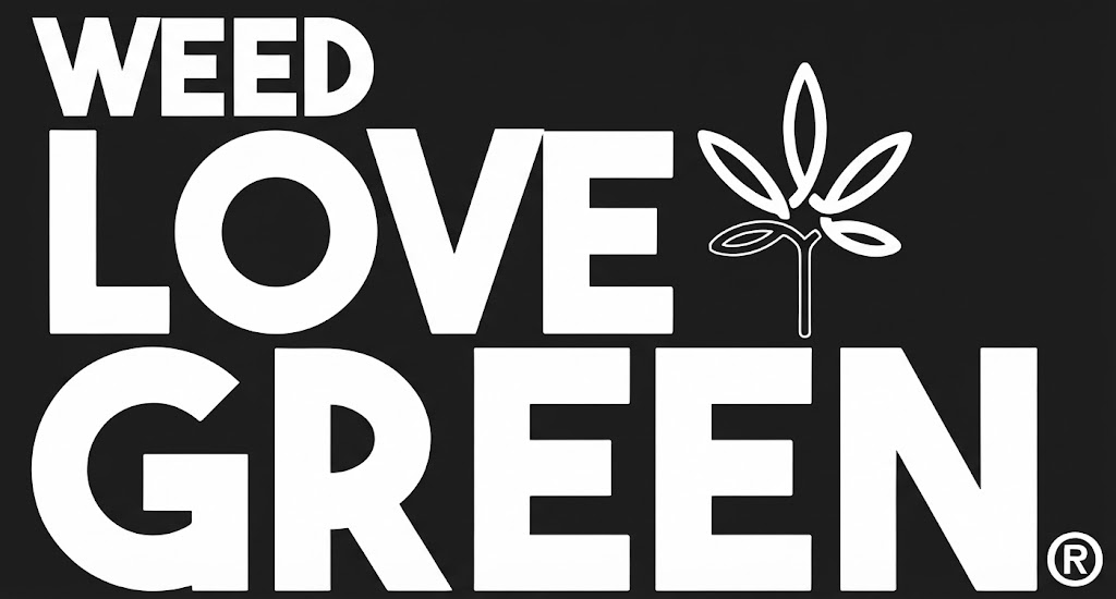 Logotipo de Weed Love Green