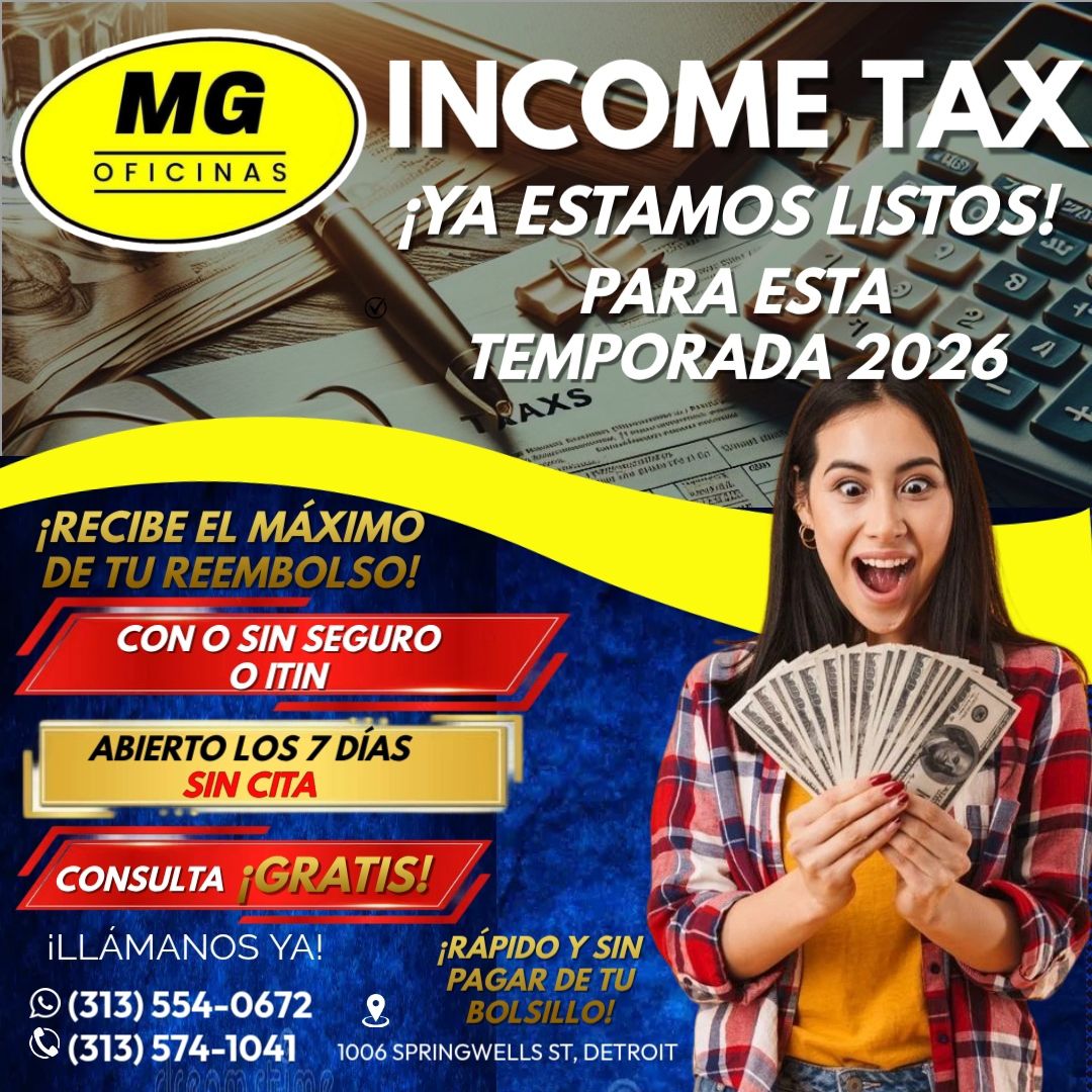 Flyer MG Oficinas — Temporada Income Tax